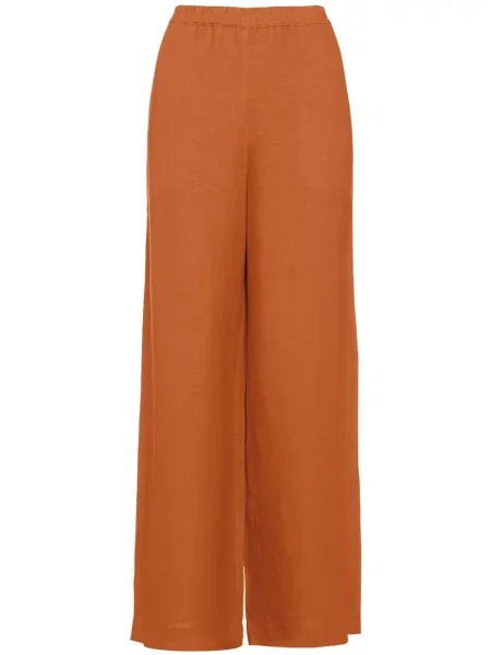 Pantaloni Eres cu picior lat maro