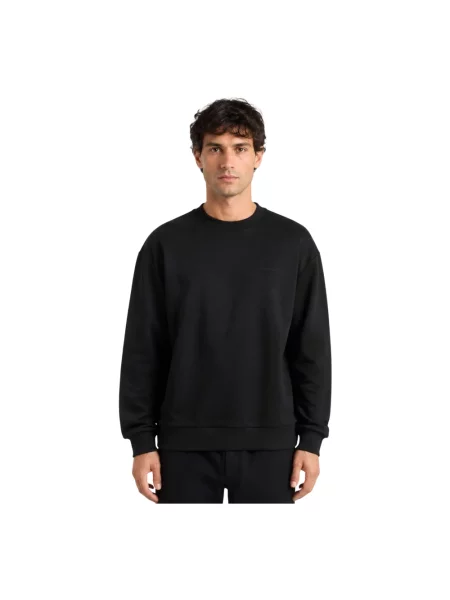 Bluza nierozpinana Woolrich z logo czarna
