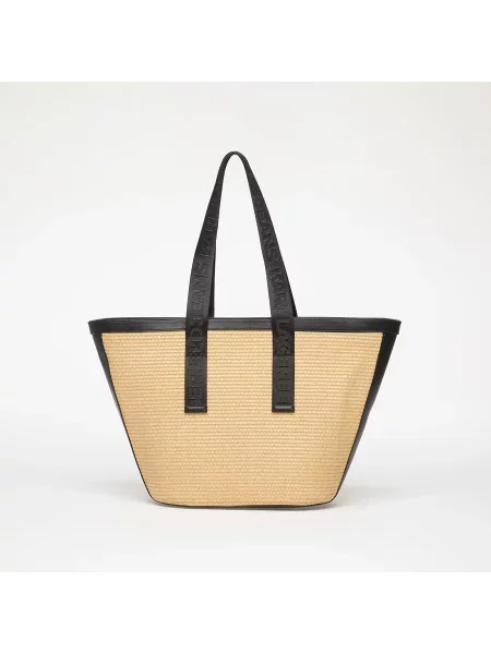 Karl Lagerfeld Jeans Box Logo Raffia Shopper Bag Natural Universal