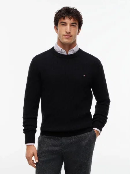 Tommy Hilfiger De lână pulover negru