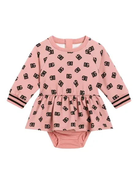 Sukienka dziecięca Dolce And Gabbana różowa