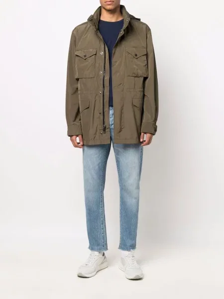Кожени меланжирани боксерки Polo Ralph Lauren бродирани синьо