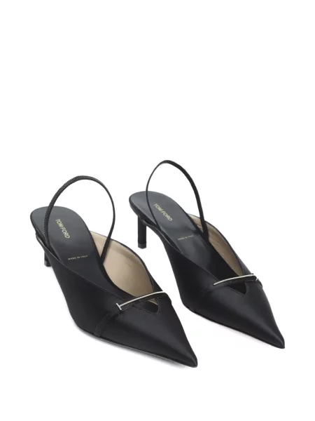 Papuci tip mules Tom Ford negru
