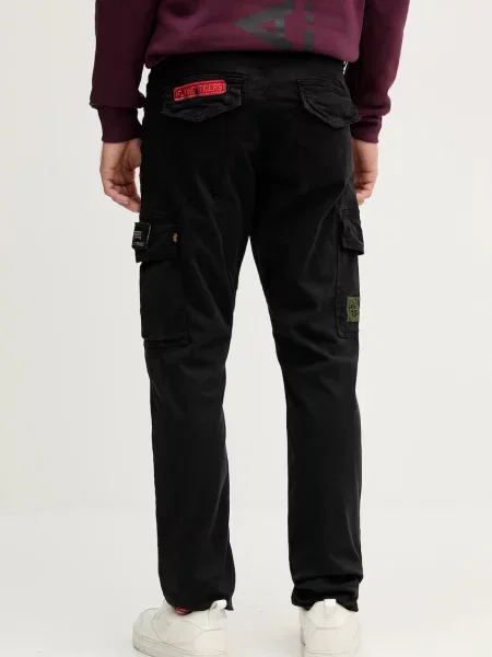 ALPHA INDUSTRIES Cargo nadrágok fekete