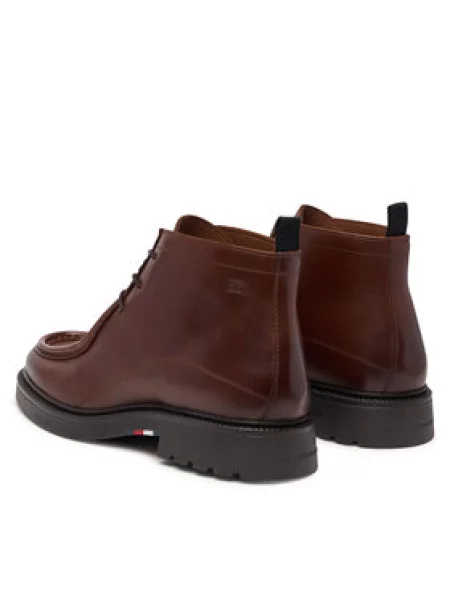 Kotníková obuv Tommy Hilfiger hnědé