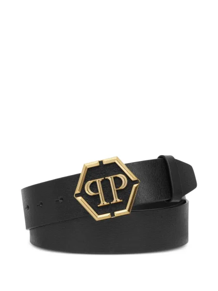 Curea Philipp Plein din piele negru