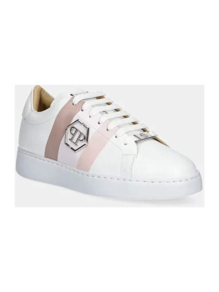 Sneakersy Philipp Plein skórzane białe