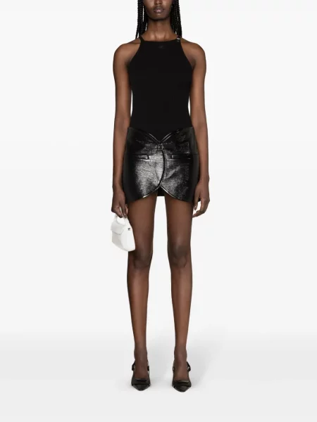 Laminuotas sijonas Courreges juoda