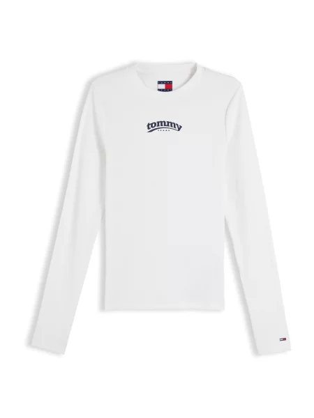 Tommy Jeans Tricou ESS bleumarin alb