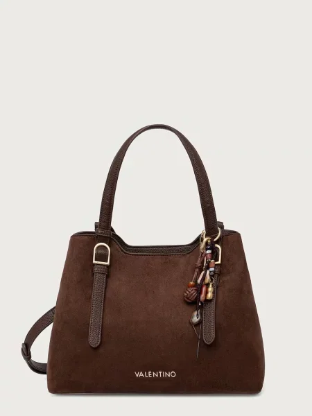 Valentino Ročna torba Winnie Winter Temno rjava