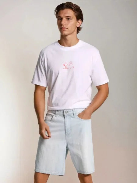 Sinsay Volné džínové šortky modrá