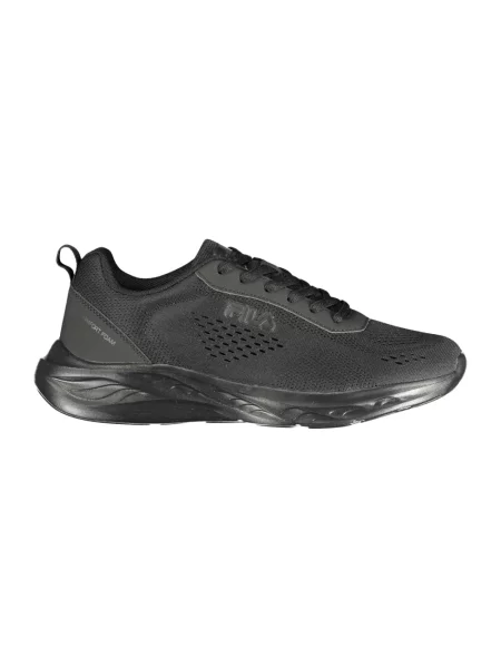 Lniane sneakersy Fila czarne