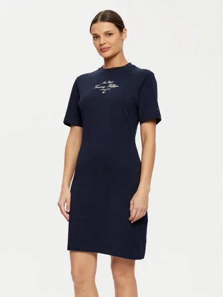 Φόρεμα καθημερινό Tommy Hilfiger μπλε