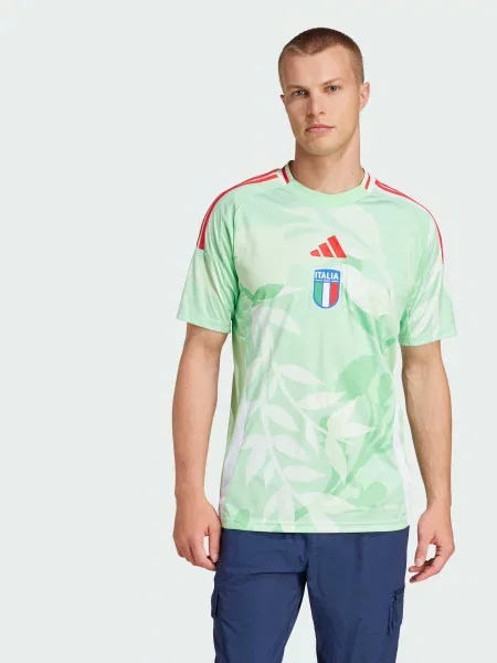 Футболка adidas комбінований верх зелений