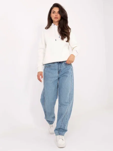 Pantaloni Sublevel alb