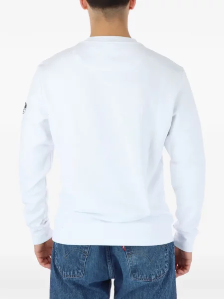 Hanorac crewneck North Sails cu imagine cu decolteu rotund alb