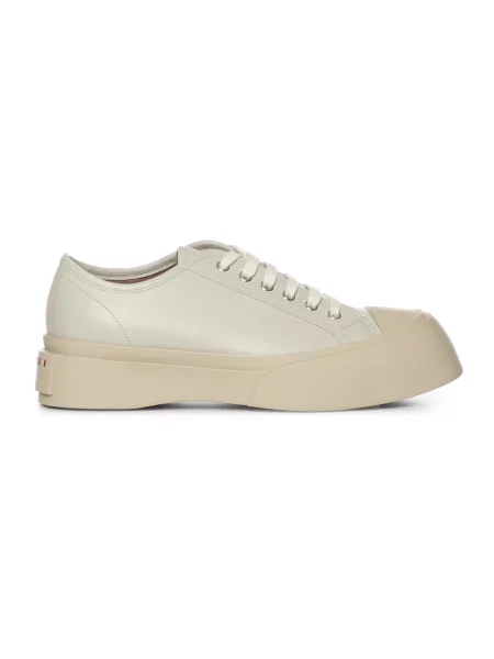 Sneakersy Marni skórzane beżowe