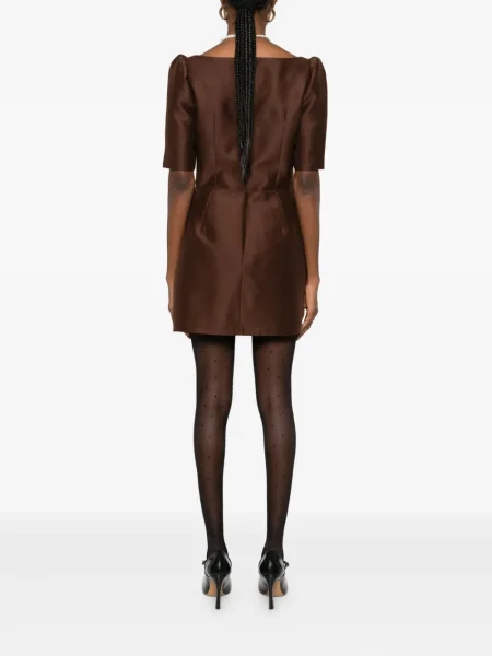 Rochie Shushu/tong cu funde de costum maro