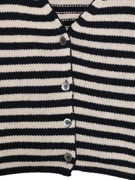 Kašmírový pruhovaný kardigan Incentive! Cashmere černý