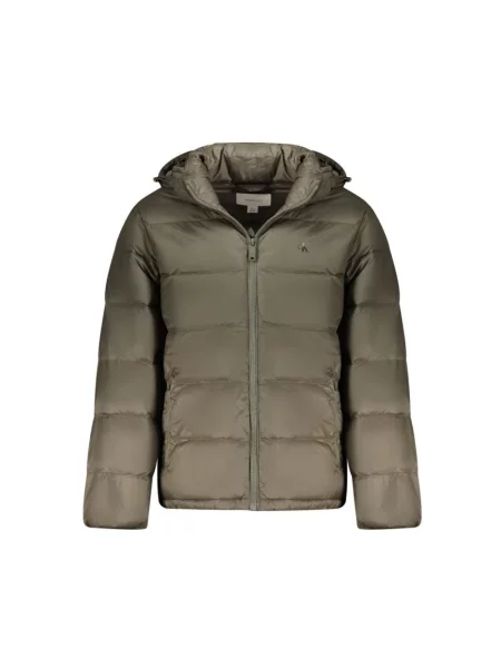 Kurtka puchowa Calvin Klein Jeans Ls Zip Off Hooded Jacket Grey M szara