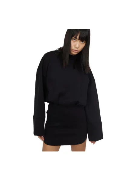 Mała mały sukienka mini Silvian Heach z długim rękawem czarna