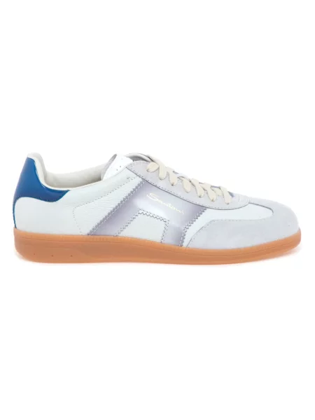 Sneakersy Santoni eleganckie białe