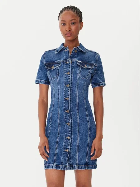 Guess Jeans Дънкова рокля син