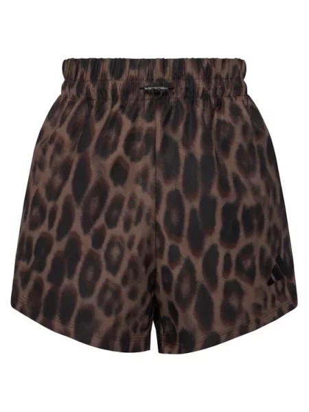 Adidas Спортивні шорти Seasonal Essentials Leopard Print коричневий