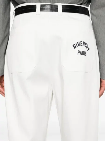Pantaloni Givenchy plisate alb
