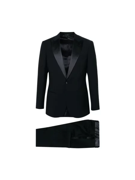 Garnitur Giorgio Armani wełniany niebieski