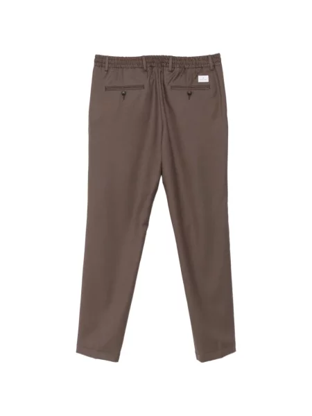 Pantaloni Manuel Ritz de flanelă cu cordon maro