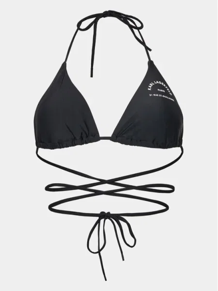 KARL LAGERFELD Bikini felső Logo fekete