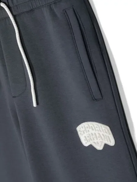 Spodnie dziecięce Emporio Armani niebieskie
