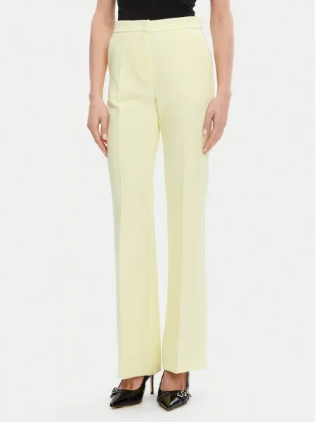 Maryley Medžiaginės kelnės geltona