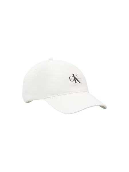 Șapcă Calvin Klein Jeans cu imagine alb