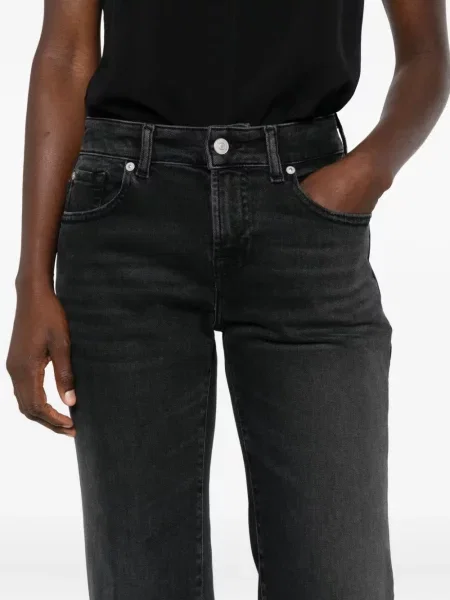 Blugi 7 For All Mankind cu 5 buzunare negru