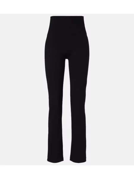 Pantaloni Leset cu talie înaltă negru