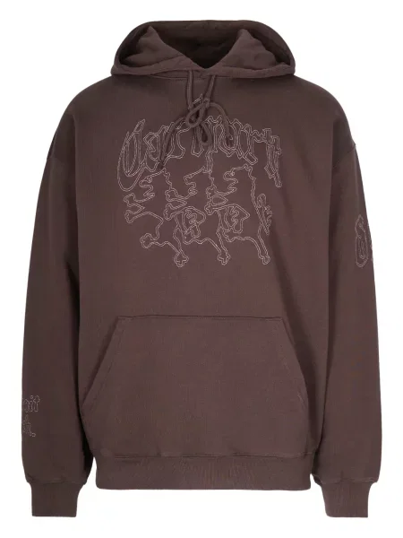 Hanorac cu glugă Carhartt Wip cu glugă maro