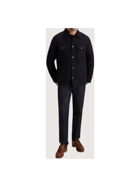 Kurtka koszulowa Woolrich niebieska