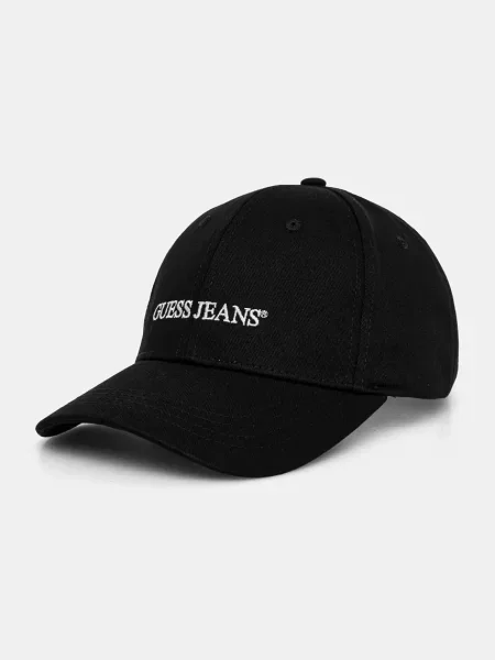 Baseballová čepice Guess Jeans s aplikací černá
