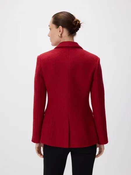 Reserved Блейзер із додаванням вовни червоний