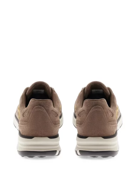 Sneakerși Herno din piele de căprioară maro