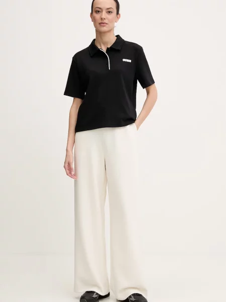 Guess tricou polo CLARA negru
