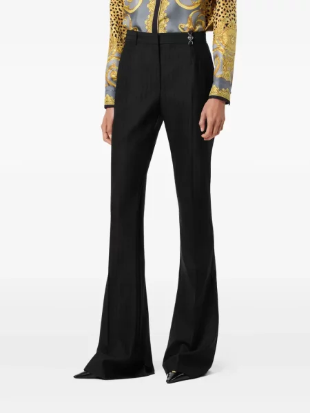 Pantaloni Versace cu dungi negru