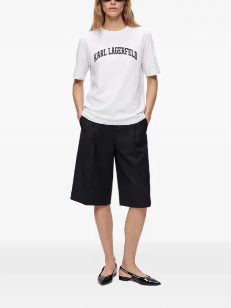 Tricou Karl Lagerfeld cu autograf alb
