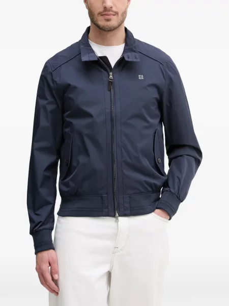 Geacă Hackett London cu broderie albastru