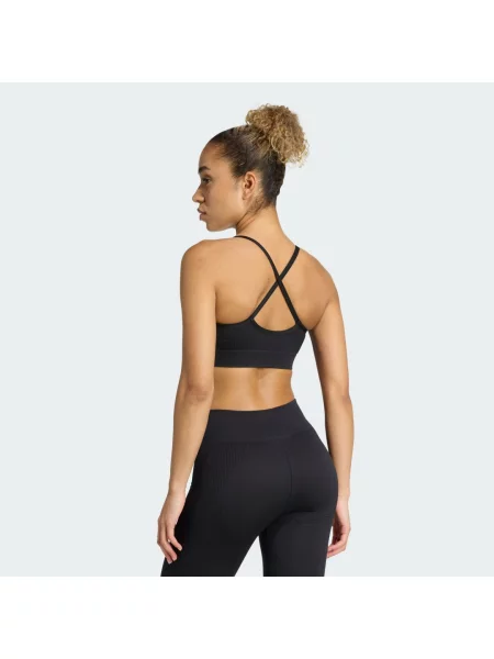 Pleteninová podprsenka Workout Essentials s lehkou podporou černá