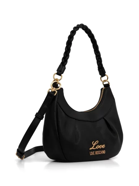 Geantă Love Moschino țesută negru