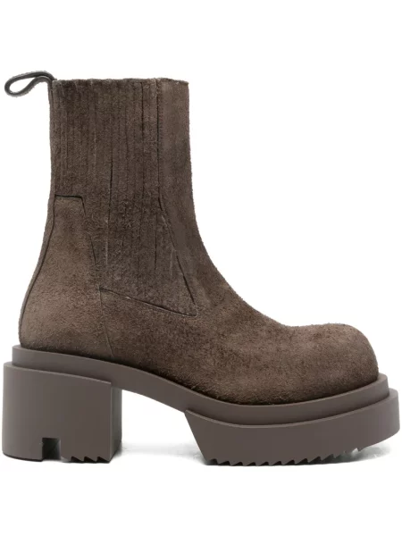 Botine Rick Owens cu platformă maro