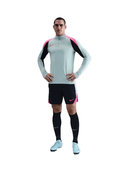 NIKE Funkcionalna majica Strike Drill svetlo modra / roza črna